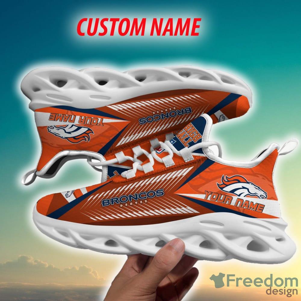 Denver Broncos Custom Name Men And Women Max Soul Shoes