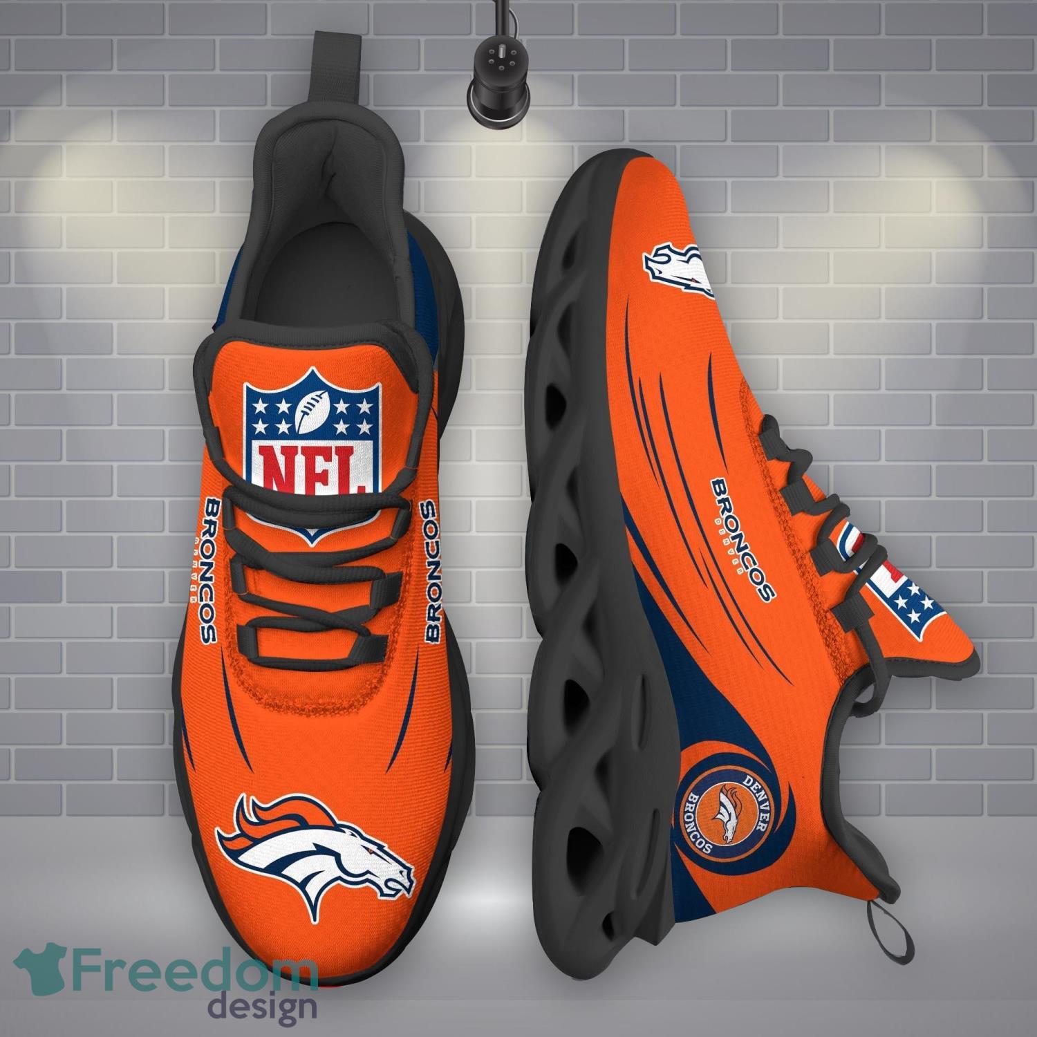 Denver Broncos NFLMax Soul Shoes New Sport Gift Running Sneakers Product Photo 1