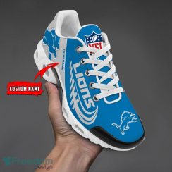 Detroit Lions Custom Name Air Cushion Sport Shoes For Fans