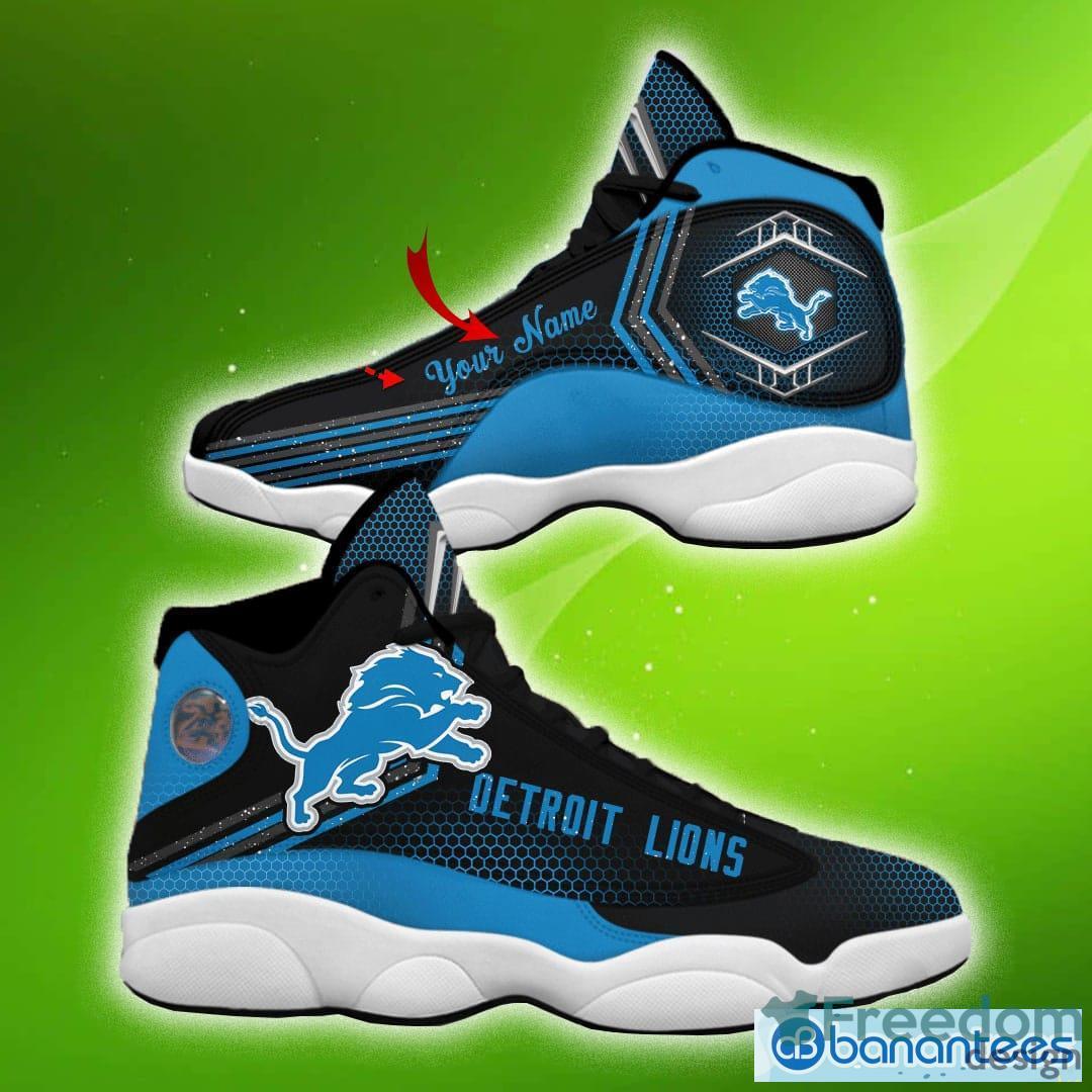 Detroit Lions Custom Name Air Jordan 11 Sneaker Shoes For Sport Fans -  Banantees