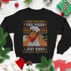 Emperor’s New Groove Christmas Sweatshirt Kronk The Pizza Just Right Christmas Sweatshirt