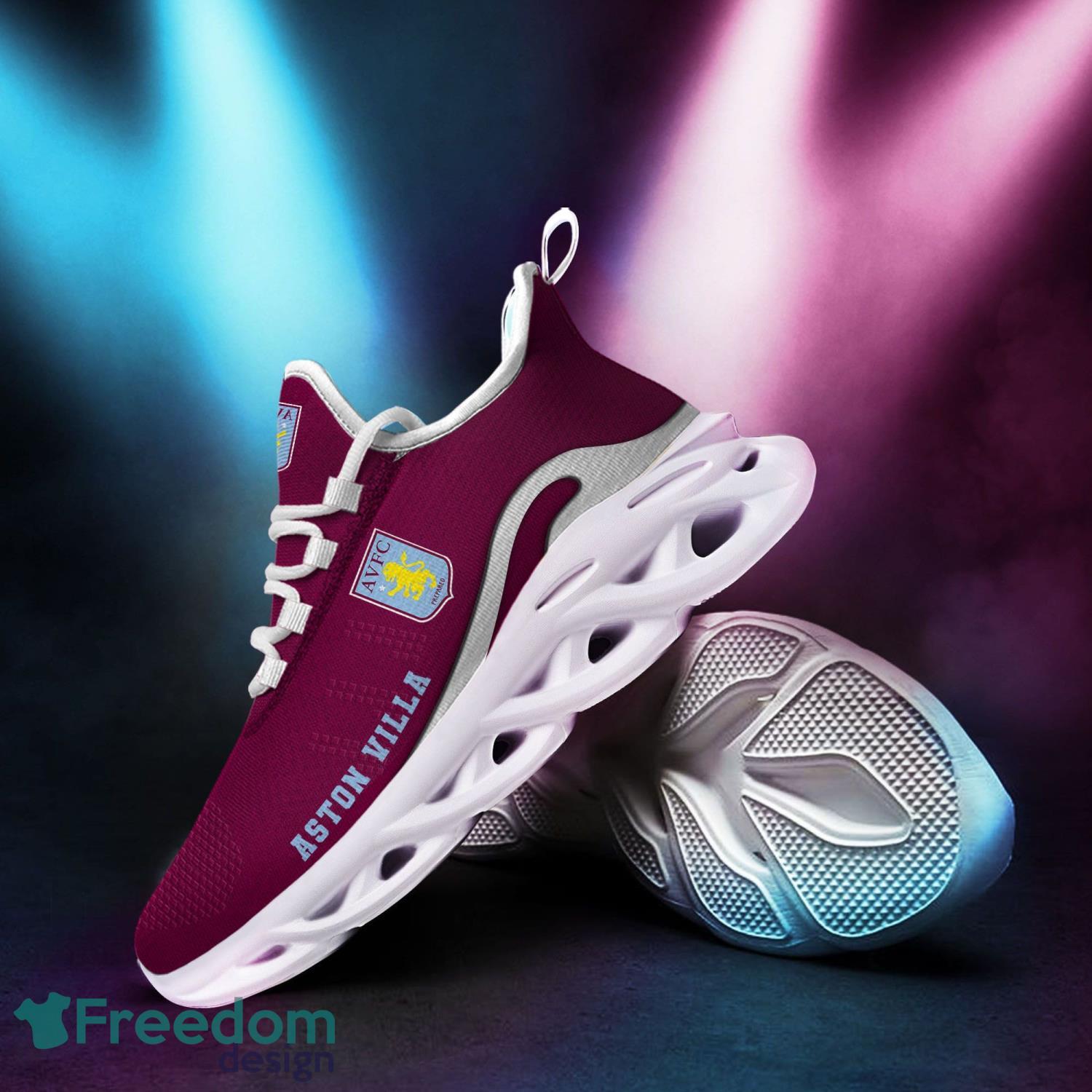 EPL Aston Villa Max Soul Shoes Clunky Sneakers Sport Gift For Men Women Product Photo 2