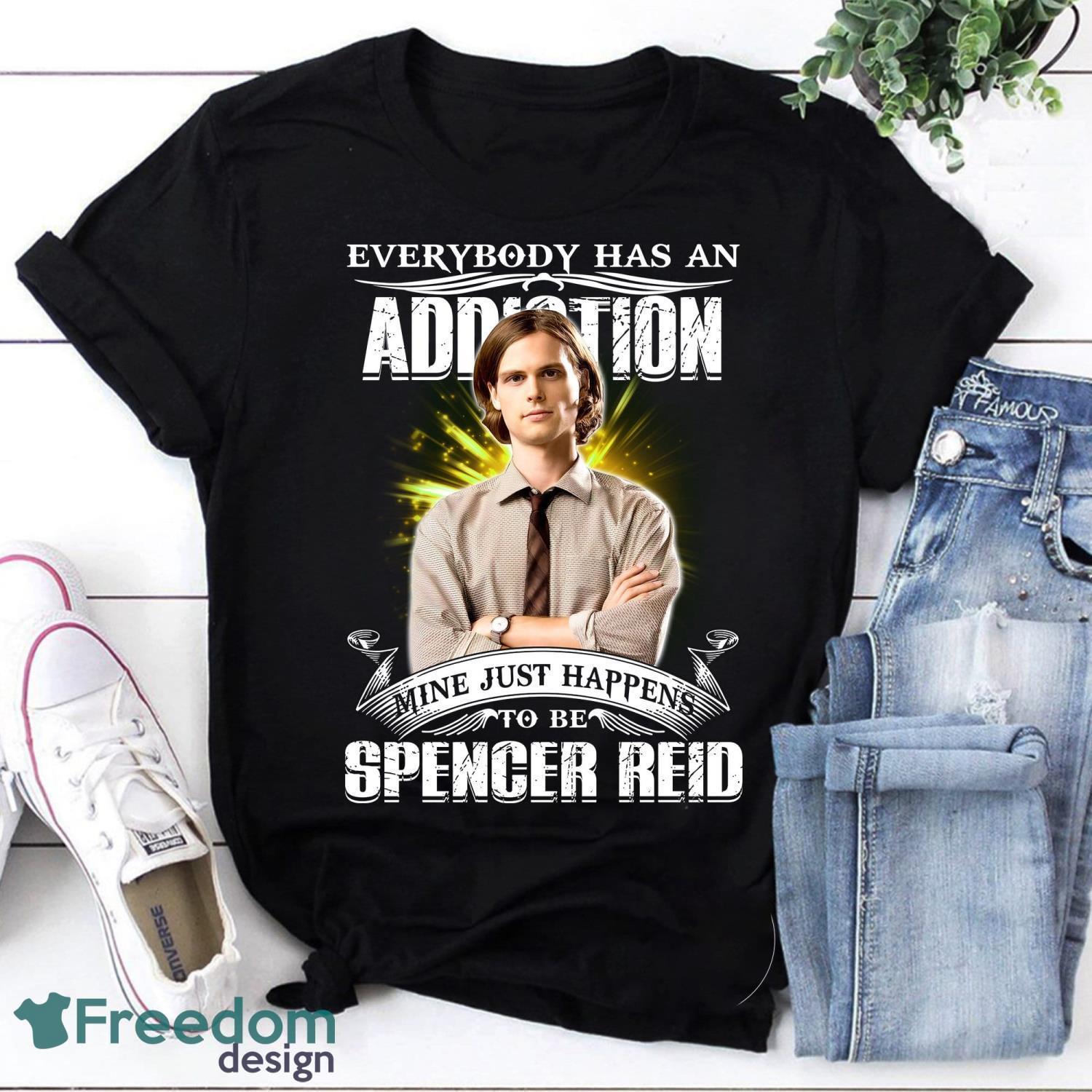Everybody Has An Addiction Mine Just Happens To Be Spencer Reid Vintage T-Shirt Product Photo 1