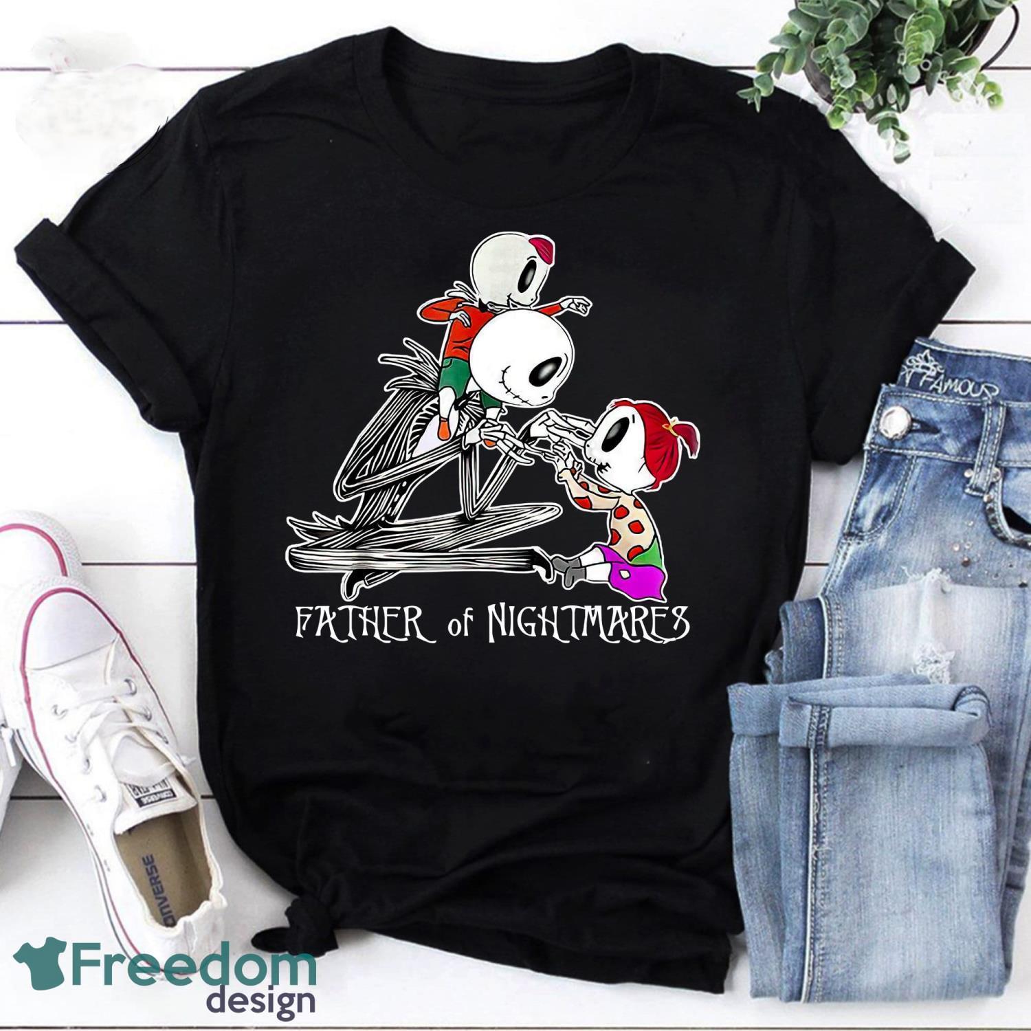 Father Of Nightmares Vintage T-Shirt Jack Skellington Shirt Father's Day Jack Skellington Shirt Product Photo 1