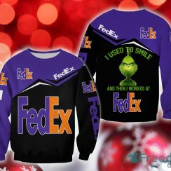 fedex Grinch Yarn Christmas 3D Sweatshirt AOP Gift For Men And Women