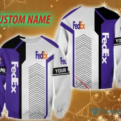 fedex Logo Brands Custom Name December 3D Sweatshirt For Men And Women Gift Christmas