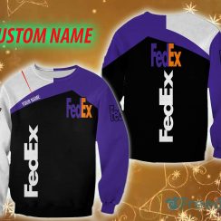 fedex Logo Brands Custom Name Festivity 3D Sweatshirt For Men And Women Gift Christmas