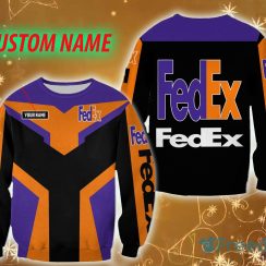 fedex Logo Brands Custom Name Wardrobe 3D Sweatshirt For Men And Women Gift Christmas