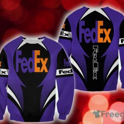 fedex Poinsettia Christmas 3D Sweatshirt AOP Gift For Men And Women