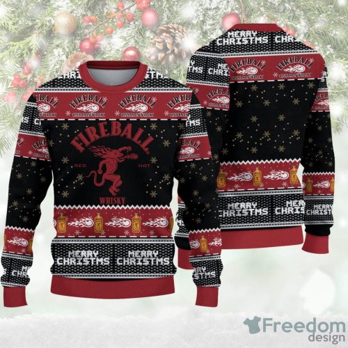 Fireball Mery Christmas Ugly Sweater Christmas Ugly Sweater For Holiday Xmas Family Gift Product Photo 1