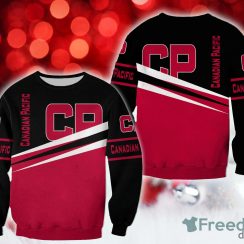 Fleece canadian pacific Freezing Christmas 3D Sweatshirt AOP Gift For Men And Women
