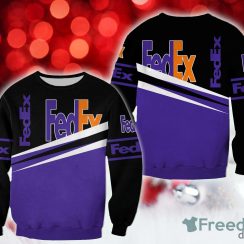Fleece fedex Icy Christmas 3D Sweatshirt AOP Gift For Men And Women