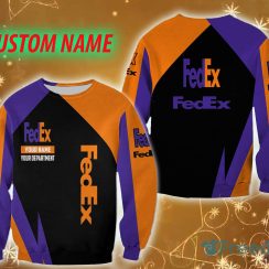 Fleece fedex Logo Brands Custom Name Needle 3D Sweatshirt For Men And Women Gift Christmas