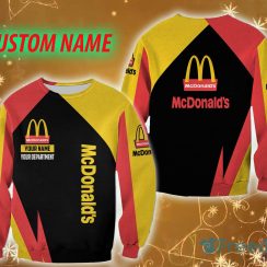 Fleece mcdonald’s Logo Brands Custom Name Winterize 3D Sweatshirt For Men And Women Gift Christmas