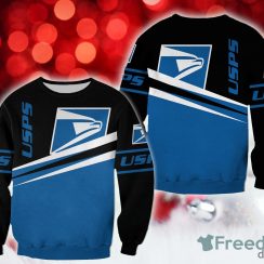 Fleece usps Skiing Christmas 3D Sweatshirt AOP Gift For Men And Women