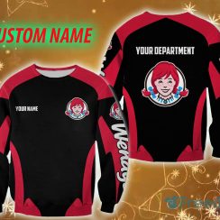 Fleece wendy’s Logo Brands Custom Name Snowman 3D Sweatshirt For Men And Women Gift Christmas