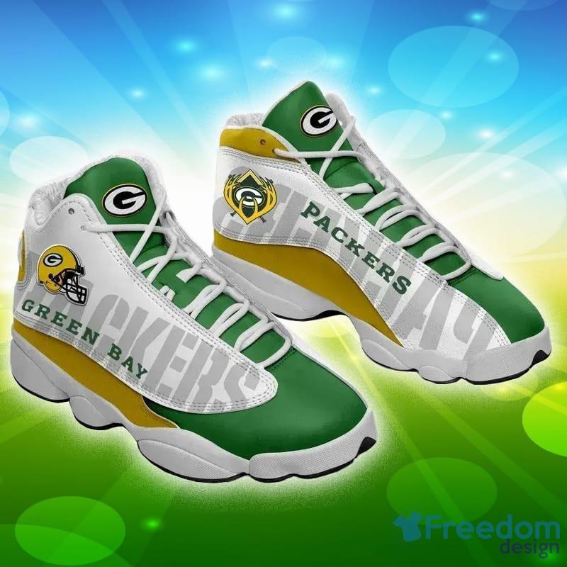 GB Packer Team Air Jordan 13 Shoes Gift Fans Sports Sneaker For