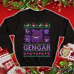 Gengar Christmas Sweatshirt Gastly Haunter Gengar Christmas Sweatshirt