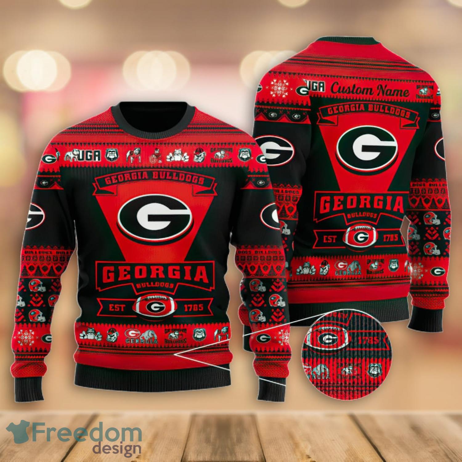 Cincinnati Bengals Football Team Logo Custom Name Christmas Gift All Over  Print Ugly Christmas Sweater - Freedomdesign