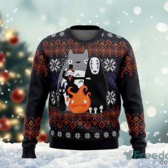 Ghibli Miyazaki Ugly Sweater Christmas Ugly Sweater For Holiday Xmas Family Gift