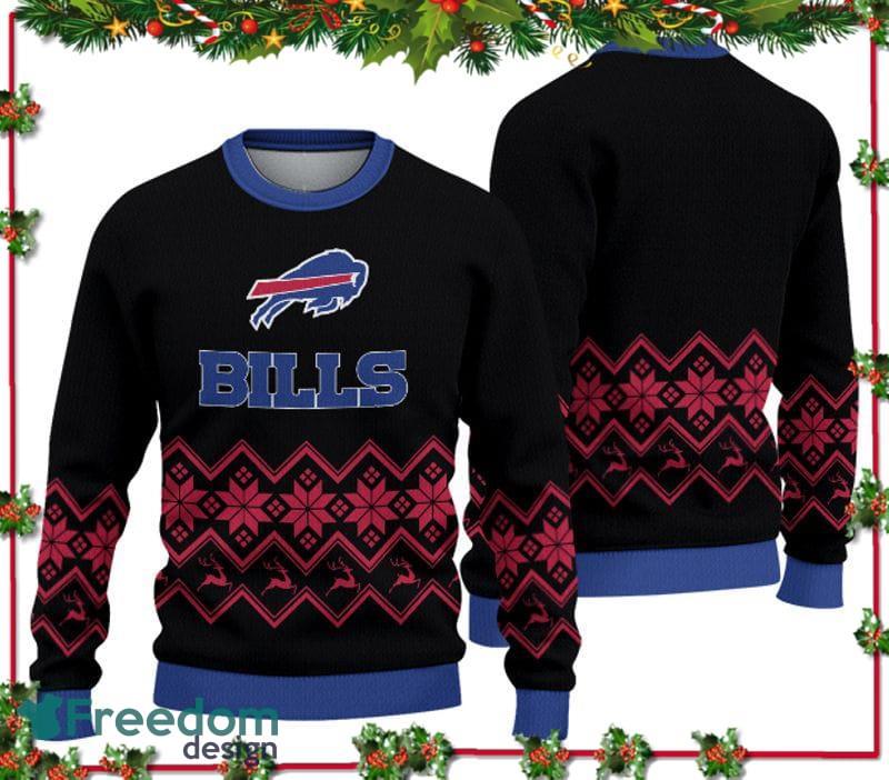 Buffalo Bills Fans Reindeers Pattern Ugly Christmas Sweater Gift -  Freedomdesign