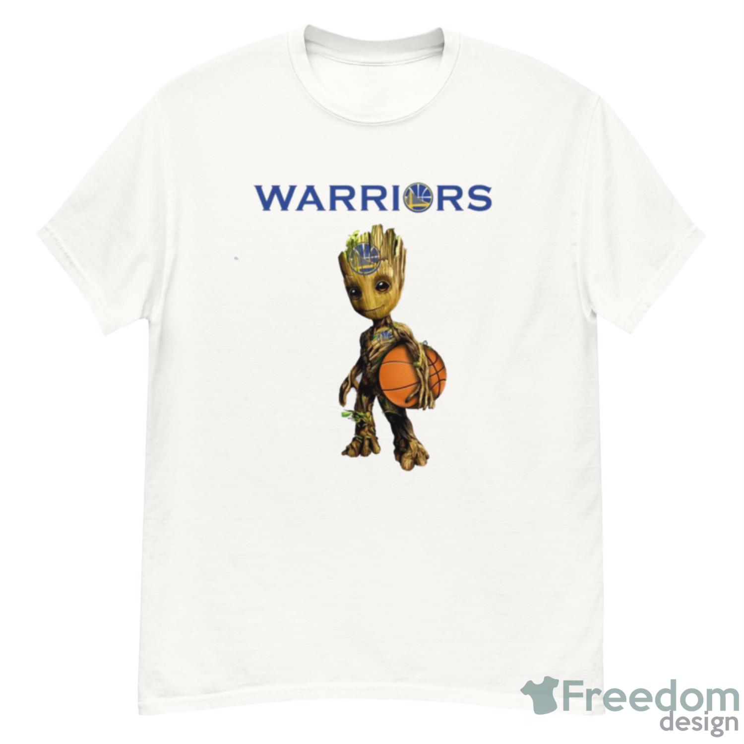 Golden State Warriors NBA Basketball Groot Marvel Guardians Of The Galaxy T Shirt image Golden State Warriors NBA Basketball Groot Marvel Guardians Of The Galaxy T Shirt - G500 Men’s Classic T-Shirt