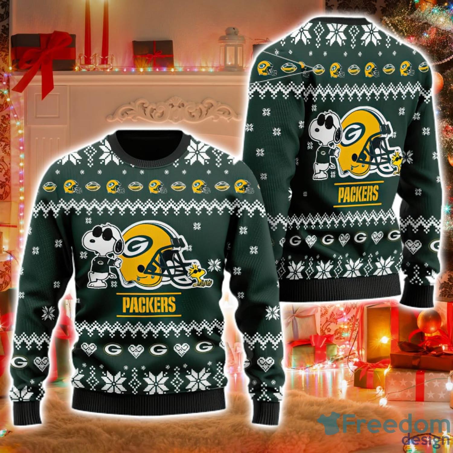 Green Bay Packers Even Santa Claus Cheers For Christmas NFL Shirt For Fans  - Freedomdesign