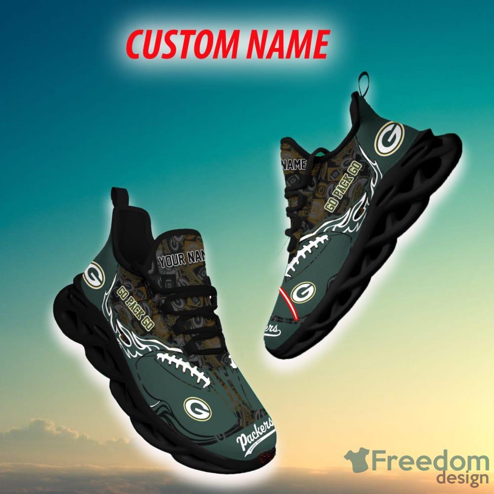 Green Bay Packers Black NFL Shoes Sport Design Yeezy Sneakers For Men And  Women - Freedomdesign