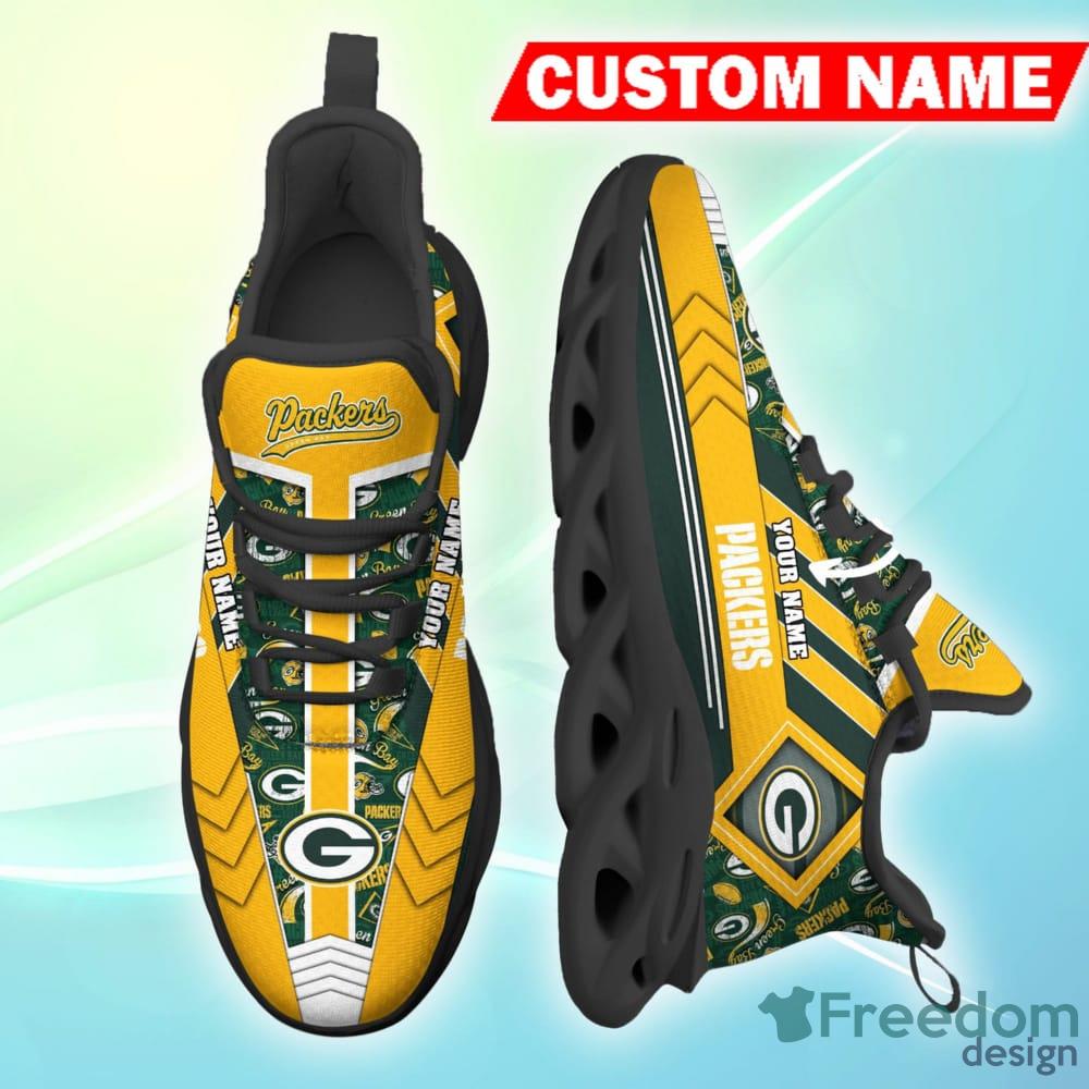 Green Bay Packers NFL Collection Max Soul Shoes Personalized Name Chunky  Sneakers For Men Women - Freedomdesign