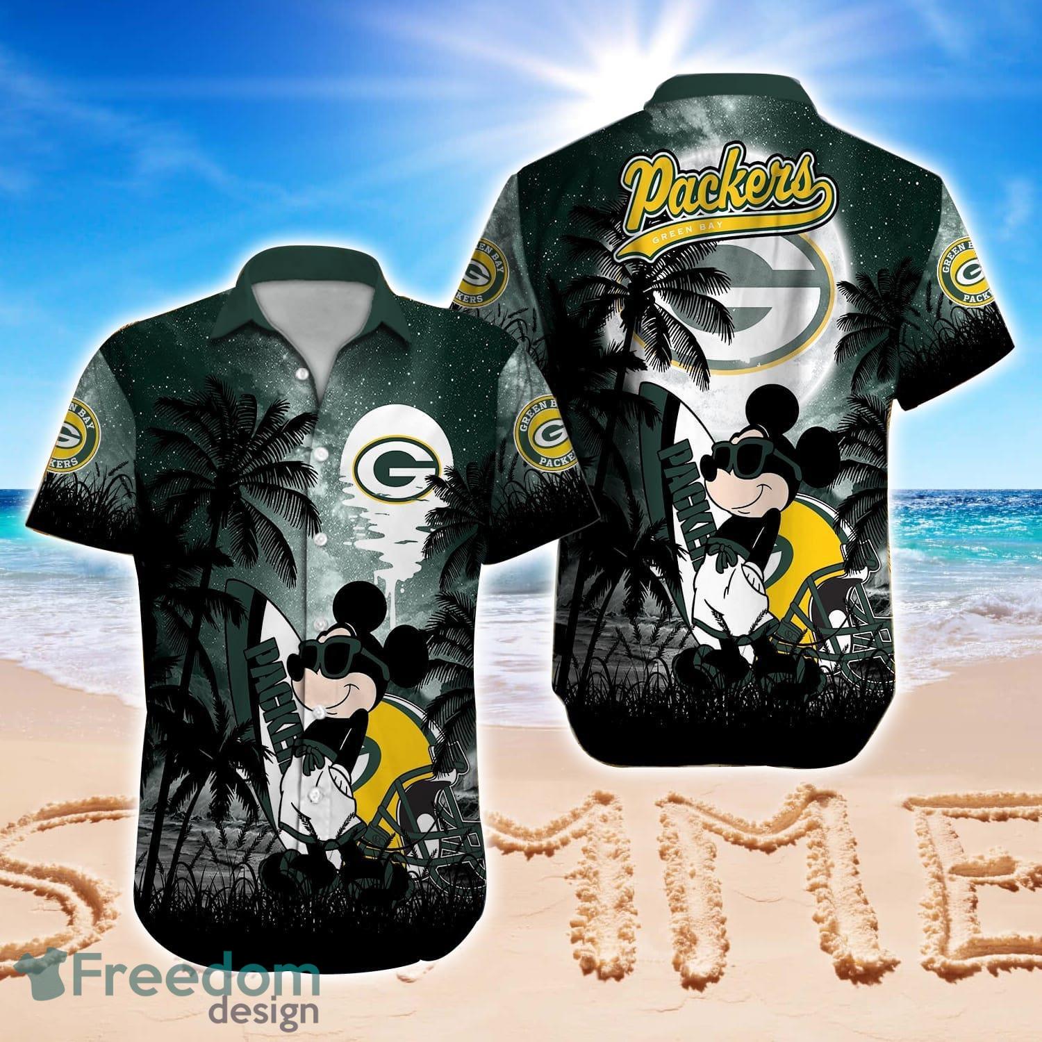 Green Bay Packers Football Team Baby Yoda Surfing Summer Beach