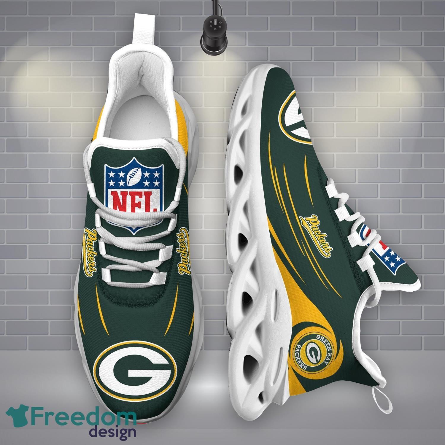 Green Bay Packers NFLMax Soul Shoes New Sport Gift Running Sneakers Product Photo 2