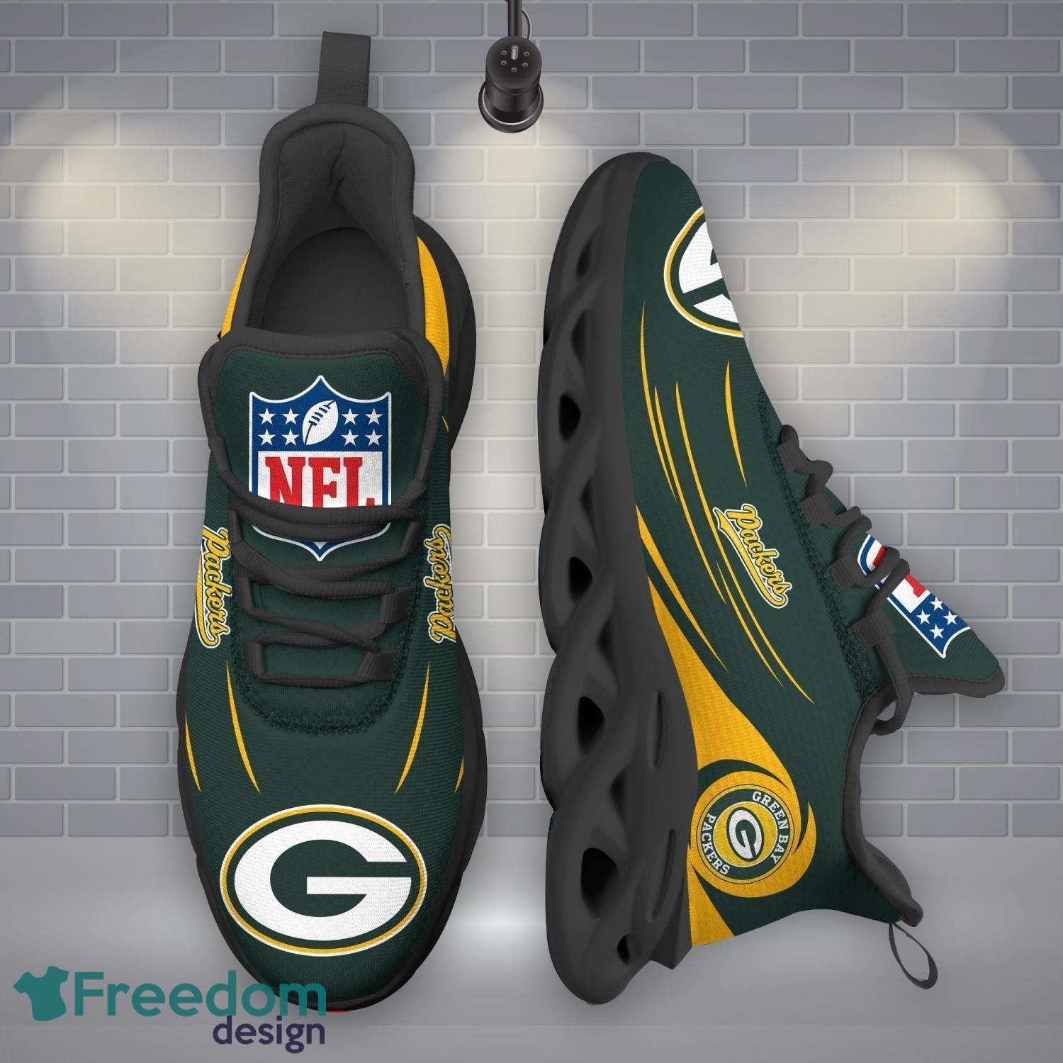 Green Bay Packers NFLMax Soul Shoes New Sport Gift Running Sneakers Product Photo 1