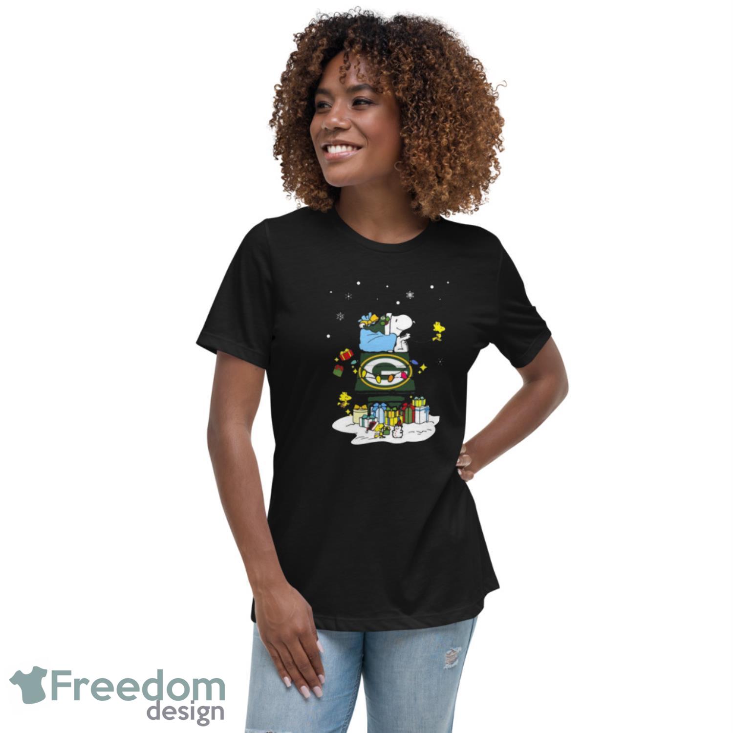 Green Bay Packers Santa Snoopy Wish You A Merry Christmas 2023 Shirt - Womens Relaxed Short Sleeve Jersey Tee Green Bay Packers Santa Snoopy Wish You A Merry Christmas 2023 Shirt - Womens Relaxed Short Sleeve Jersey Tee