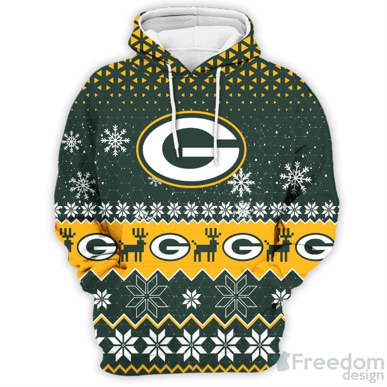 Green Bay Packers Hooded Sweatshirt Unisex Kids Small 4 Pull Over Hoodie  Sweater