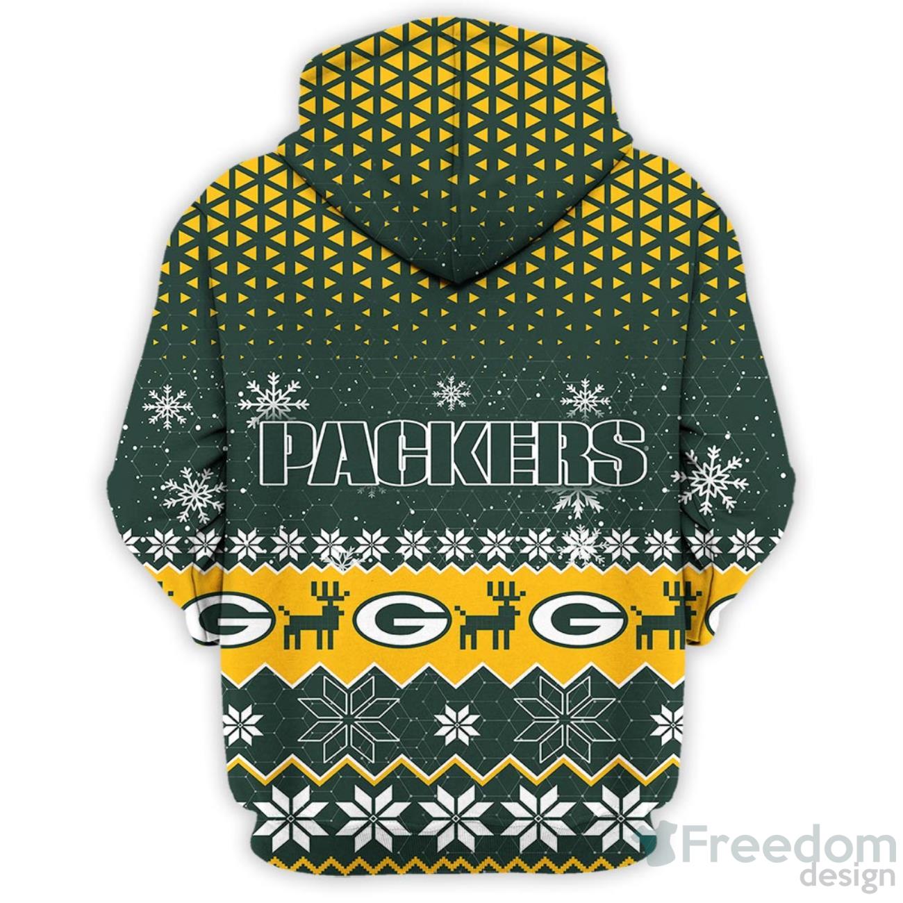 Christmas Gift Green Bay Packers Sport Fans 3D Ugly Christmas Sweater For  Men And Women