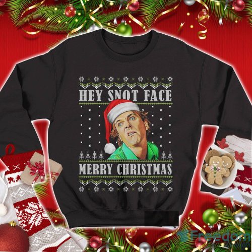 Hey Snot Face Merry Christmas Christmas Sweatshirt Product Photo 1