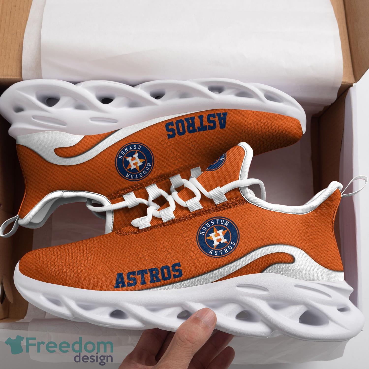 Houston Astros Max Soul Shoes Clunky Sneakers Sport Gift For Men Women Product Photo 1