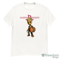 Houston Rockets NBA Basketball Groot Marvel Guardians Of The Galaxy T Shirt