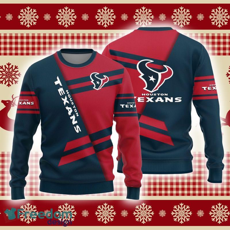 Houston Texans Basic Pattern Knitted Sweater For Christmas - Freedomdesign