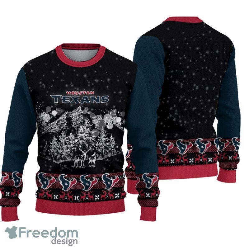 Houston Texans Christmas Mountain Ugly Sweater For Fans Winter