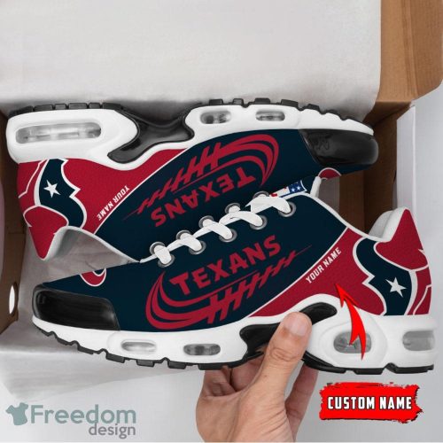 Houston Texans Custom Name Air Cushion Sport Shoes For Fans Product Photo 2