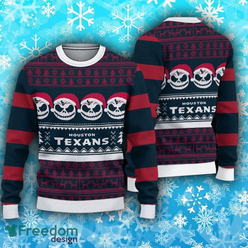 Houston Texans Fans Christmas Design Ugly Sweater Gift Men And Women -  Freedomdesign