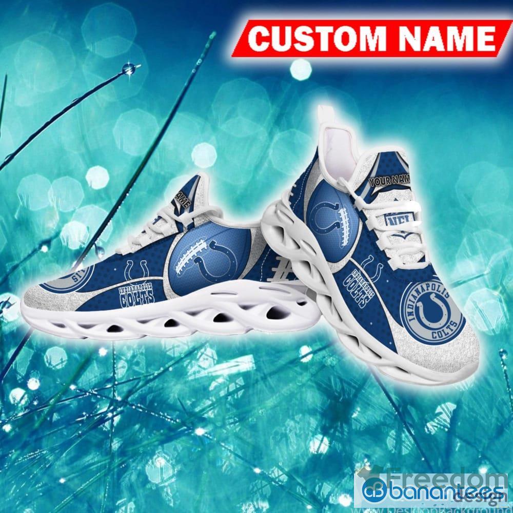 Personalized Name Indianapolis Colts NFL Chunky Sneakers Fans Max Soul  Shoes - Freedomdesign