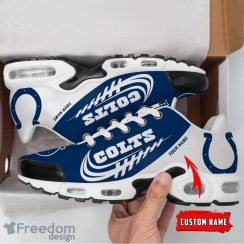 Indianapolis Colts Custom Name Air Cushion Sport Shoes For Fans Product Photo 2