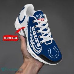 Indianapolis Colts Custom Name Air Cushion Sport Shoes For Fans Product Photo 1