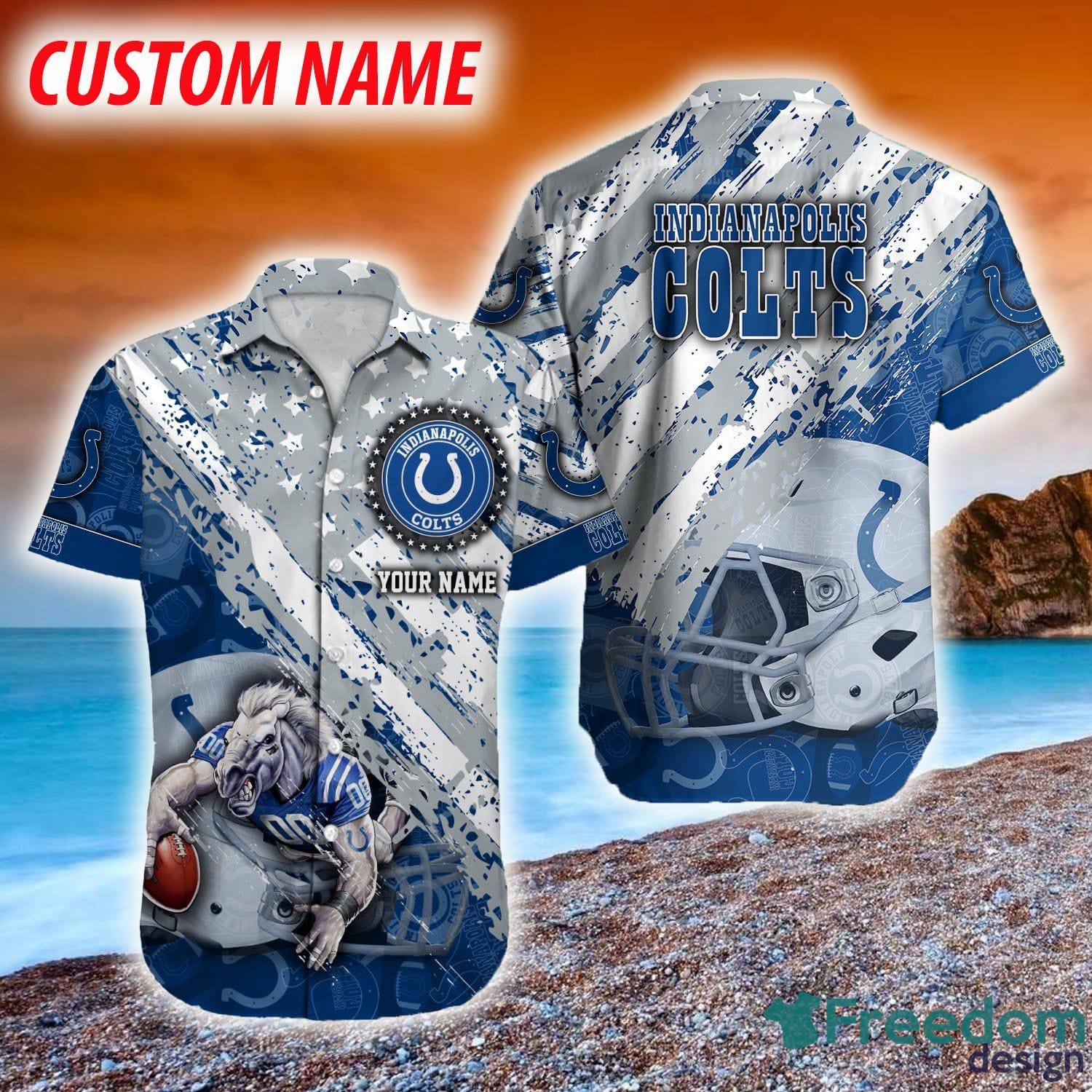 Indianapolis Colts NFL Shirt Fans Gift Custom Name Hawaiian Shirt