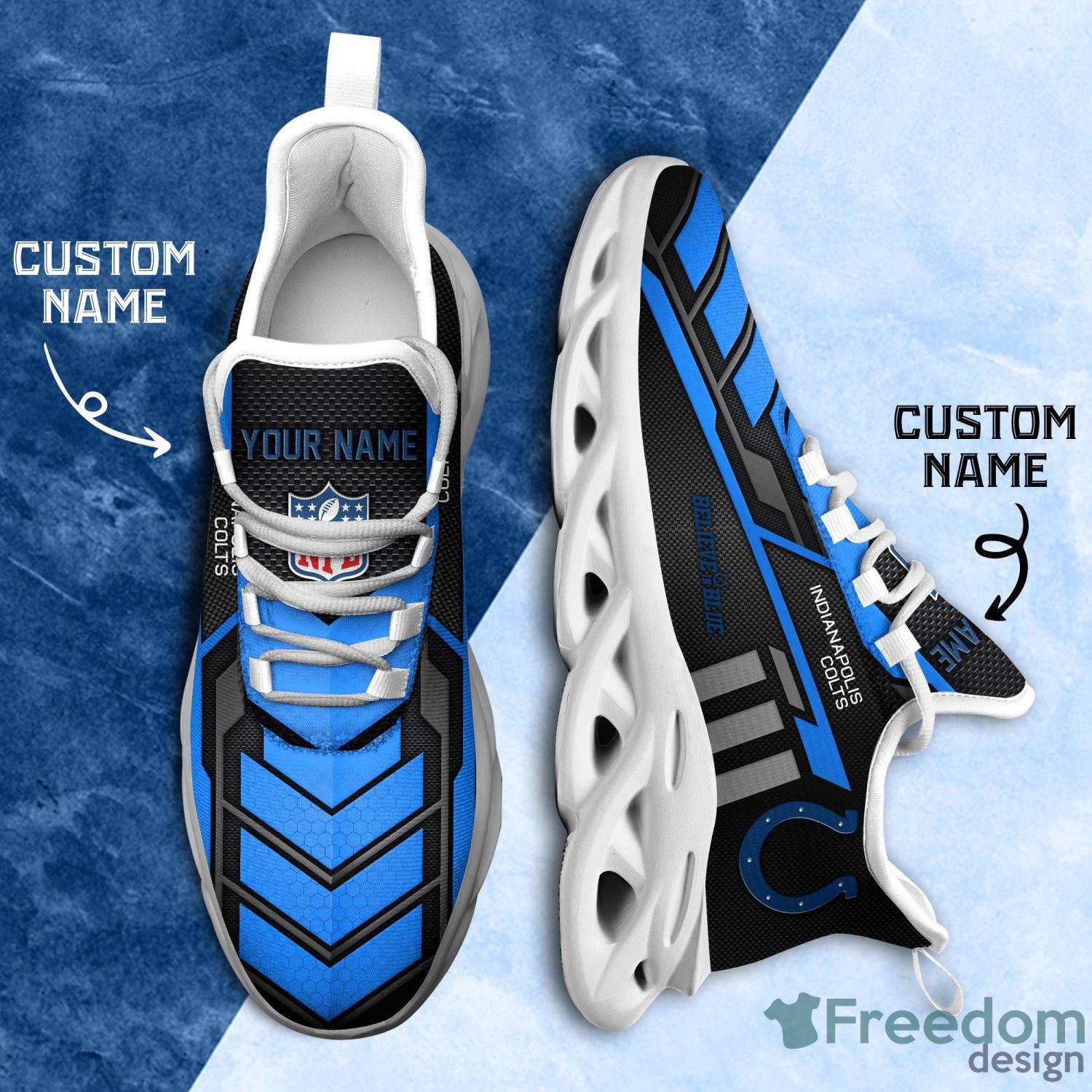 Indianapolis Colts Custom Name NFL Max Soul Shoes Gift For Fans Running  Sneaker - Banantees