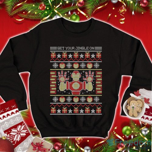 Iron Man Christmas Shirt Iron Man Christmas Sweatshirt Iron Man Get Your Jingle On Iron Man Sweatshirt Product Photo 1