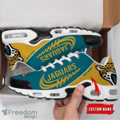 Jacksonville Jaguars Custom Name Air Cushion Sport Shoes For Fans Product Photo 2