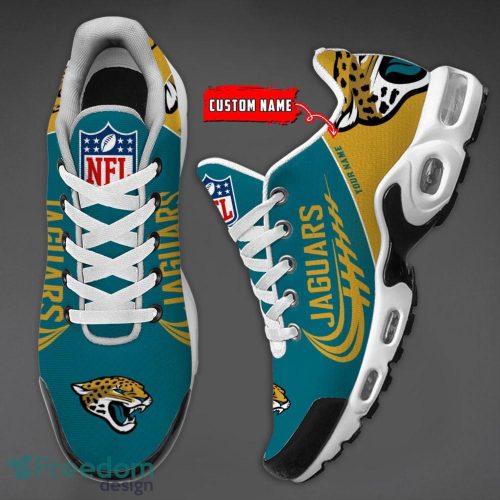 Jacksonville Jaguars Custom Name Air Cushion Sport Shoes For Fans Product Photo 3